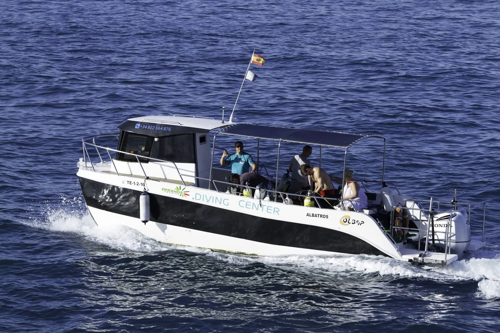 Snorkel desde el barco en Tenerife