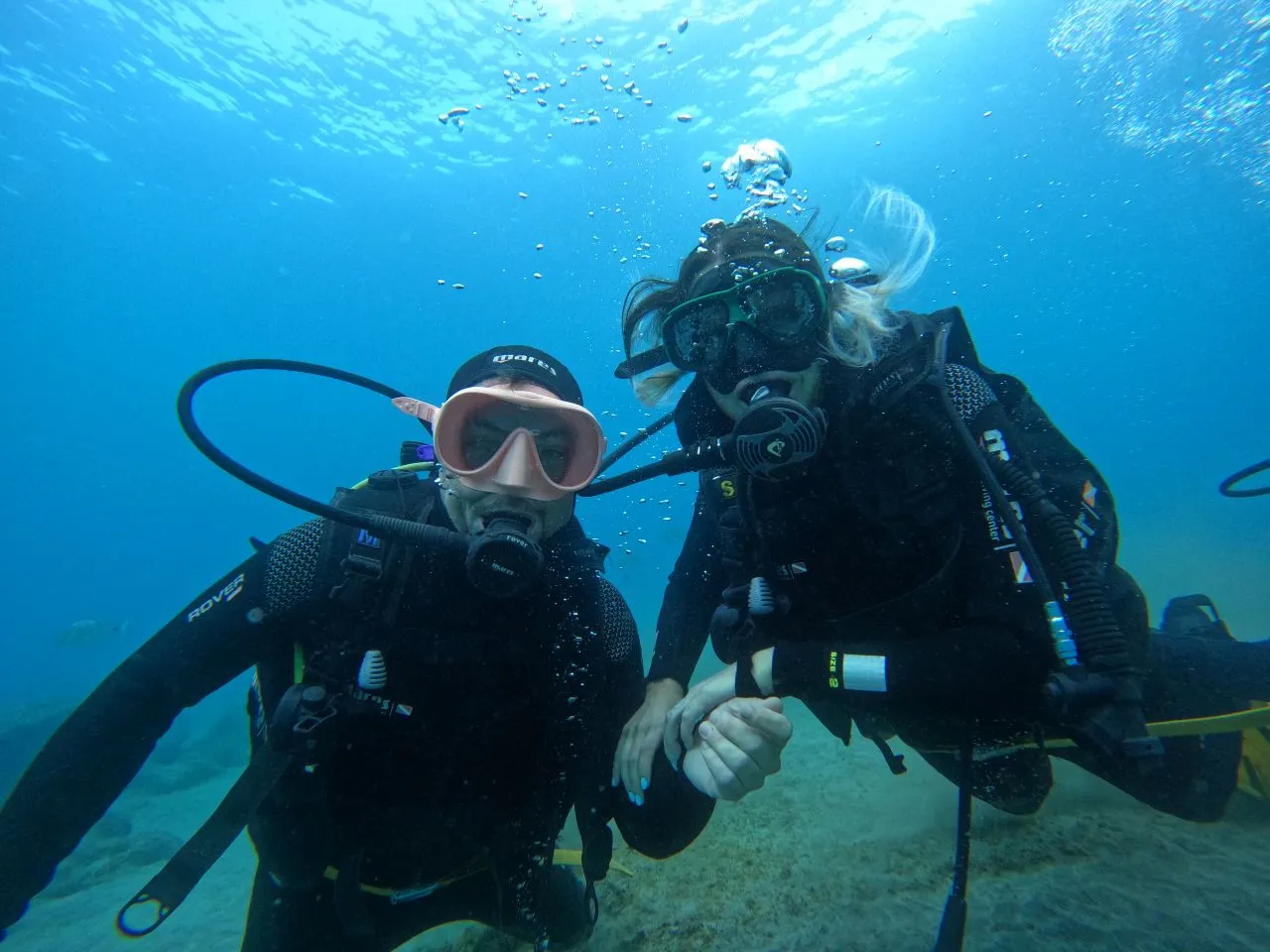 Bautizo de buceo desde la playa
