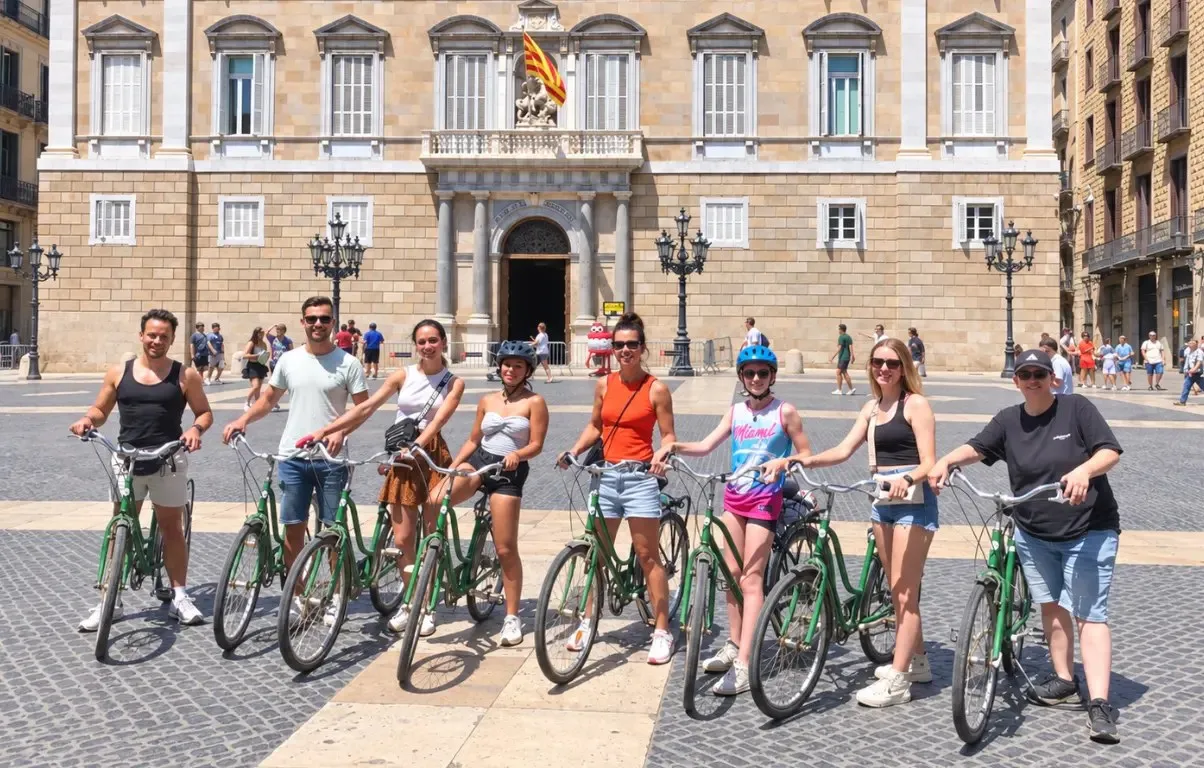 Ruta en bici pels imprescindibles de Barcelona amb guia en neerlandès